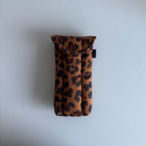 Brand New Baggu Puffy Glasses Sleeve Leopard